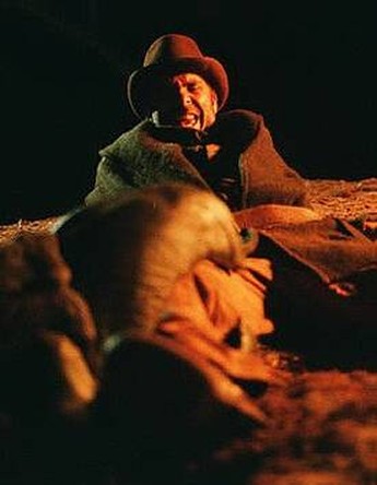 A Graboid victim goes to ground