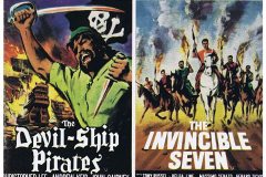 Devil Ship Pirates (1964) -  UK double-bill poster