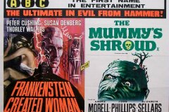 Frankenstein Created Woman/The Mummys Shroud (1967) - UK double-bill poster
