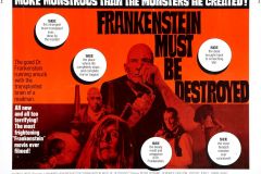 Frankenstein Must Be Destroyed (1969) - UK alternate poster