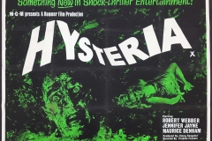 Hysteria (1965) - UK poster