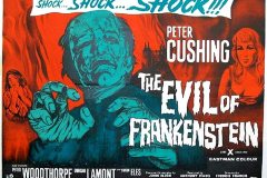 The Evil of Frankenstein (1964) - UK alt poster