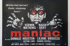 The Maniac (1963) - UK poster