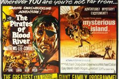 The Pirates of Blood River (1962) - UK double-bill poster